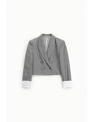 Imperial Femme Blazer Court à poignets mousquetaire