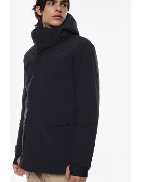 Imperial Homme Parka noire à capuche