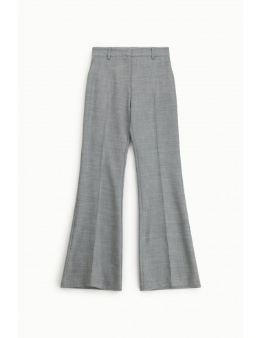 Imperial Femme Pantalon de tailleur évasé Gris Chiné