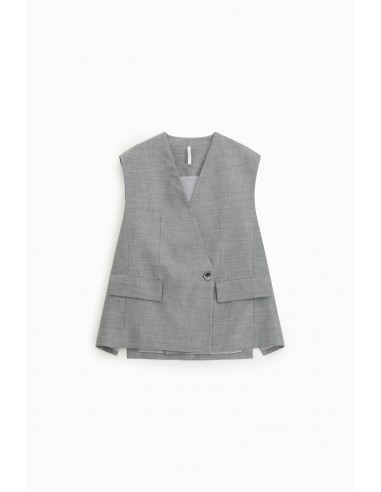 Imperial Femme Pantalon de tailleur évasé Gris Chiné