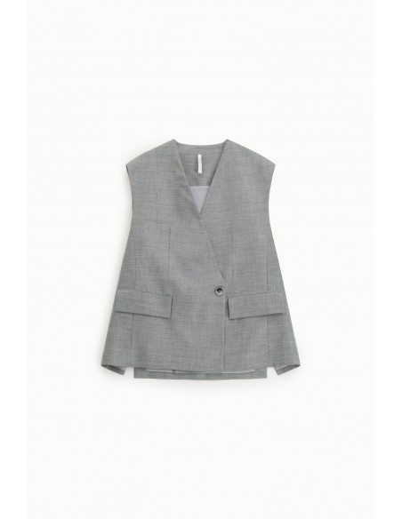 Imperial Femme Gilet gris chiné