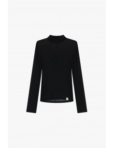 Imperial Femme col roulé  noir seconde peau en laine melangée Imperial Femme col roulé  noir seconde peau en laine melangée