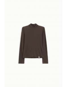 Imperial Femme col roulé chocolat seconde peau en laine melangée Imperial Femme col roulé chocolat seconde peau en laine melangée