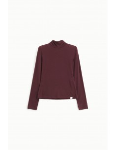 Imperial Femme col roulé Bordeaux seconde peau en laine melangée Imperial Femme col roulé Bordeaux seconde peau en laine melangée