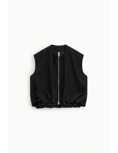 Imperial Femme Gilet oversize coloris noir Imperial Femme Gilet oversize coloris noir