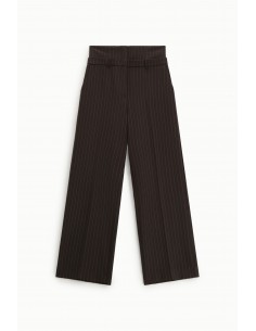 Imperial Femme pantalon à double taille Chocolat Rayé Imperial Femme pantalon à double taille Chocolat Rayé