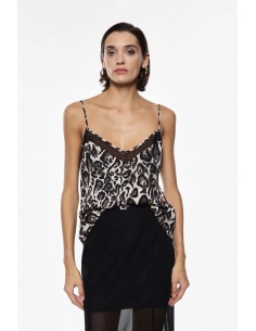 Imperial Femme Caraco imprimé leopard Imperial Femme Caraco imprimé leopard