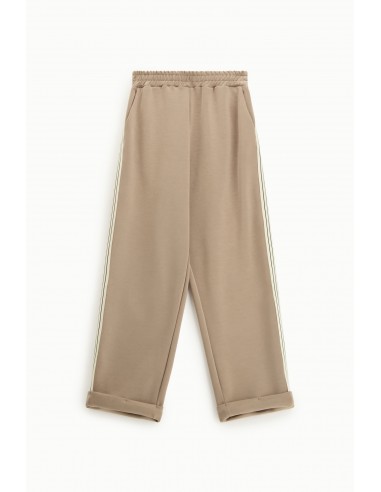 Imperial Femme Pantalon de jogging Beige a Galon rayé