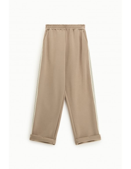 Pantalon de jogg Imperial Beige a galon rayé