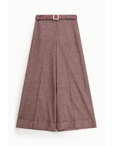 Imperial Femme manteau court en tweed bordeaux chiné