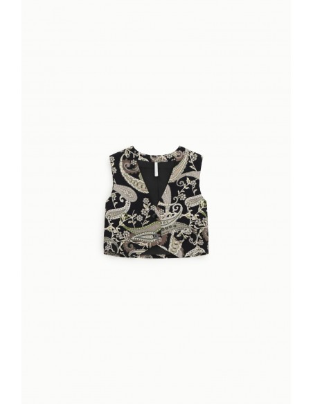 Imperial femme Gilet à motifs arabesque