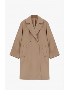 Imperial Femme manteau court  Camel à boutonnage croisé Imperial Femme manteau court  Camel à boutonnage croisé