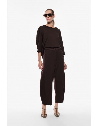 Imperial Femme Pantalon Balloon en jersey chocolat