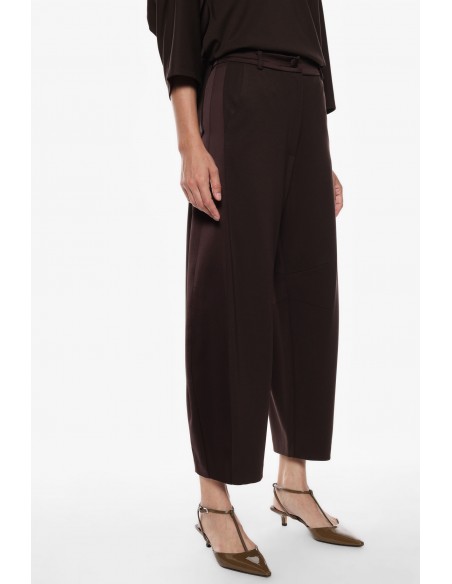 Imperial Femme Pantalon Balloon en jersey chocolat