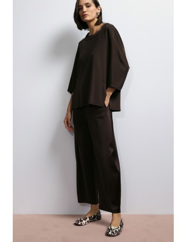 Imperial Femme Pantalon Balloon en jersey chocolat