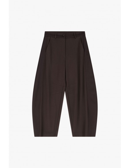 Imperial Femme Pantalon Balloon en jersey chocolat