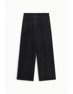Imperial Femme pantalon Noir forme Palazzo en velours cotelé Imperial Femme pantalon Noir forme Palazzo en velours cotelé