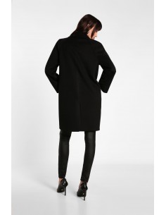 Imperial Femme manteau court Noir à boutonnage croisé Imperial Femme manteau court  noir à boutonnage croisé