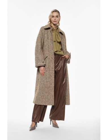 Imperial Femme Manteau Long en Tweed
