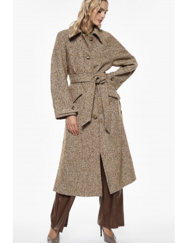 Imperial Femme Manteau Long en Tweed