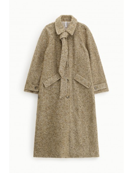 Imperial Femme Manteau Long en Tweed