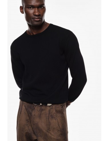Imperial Homme pull à col rond en coton et cachemire