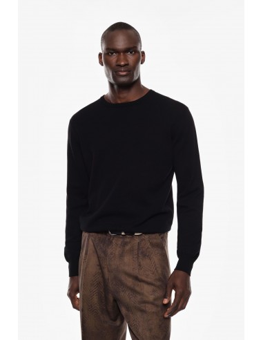 Imperial Homme pull à col rond en coton et cachemire