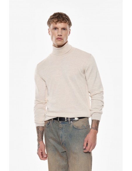 Imperial Homme pull col roulé en laine fine melangée
