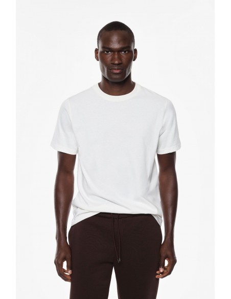 Imperial Homme Tshirt en coton col rond minimaliste