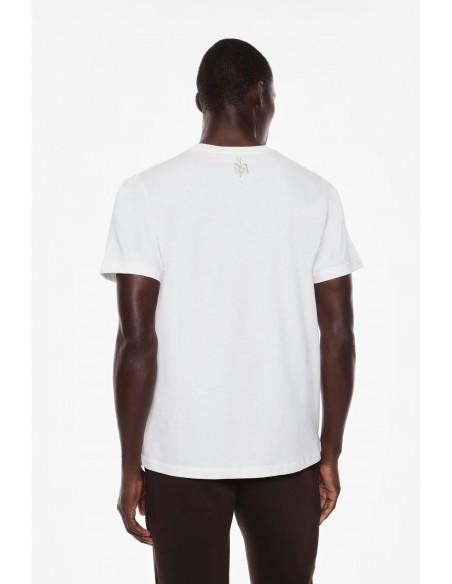 Imperial Homme Tshirt en coton col rond minimaliste