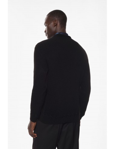 Imperial Homme Pull en laine melangée à col en V