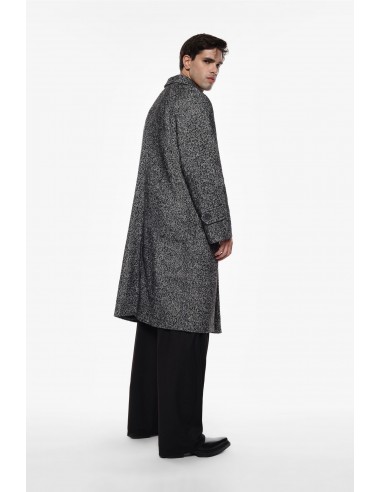 Imperial Homme Manteau oversized noir chiné