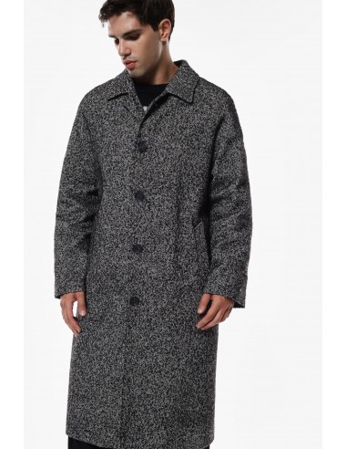 Imperial Homme Manteau oversized noir chiné