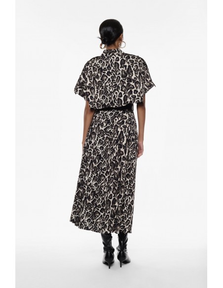 Imperial Femme Robe chemise motif leopard