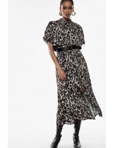Imperial Femme Robe chemise motif leopard