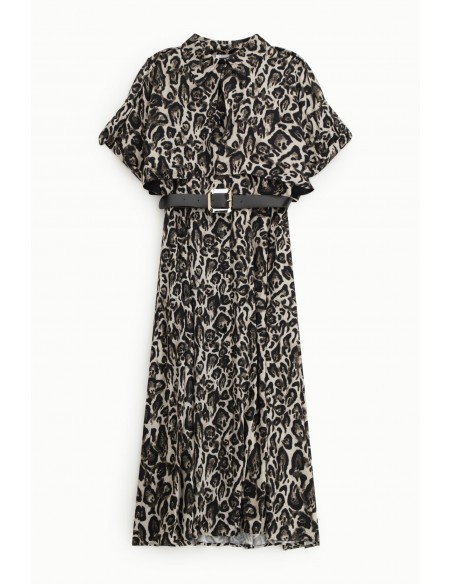 Imperial Femme Robe chemise motif leopard