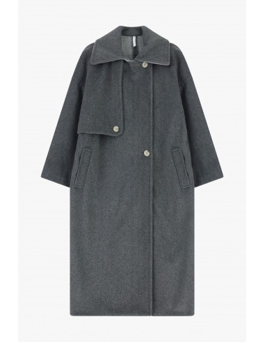 Imperial Femme Manteau long anthracite et gris