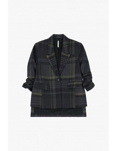 Imperial Femme blazer asymetrique anthracite et kaki