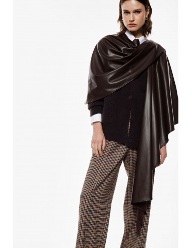 Imperial Femme Cache-epaules en eco cuir Chocolat