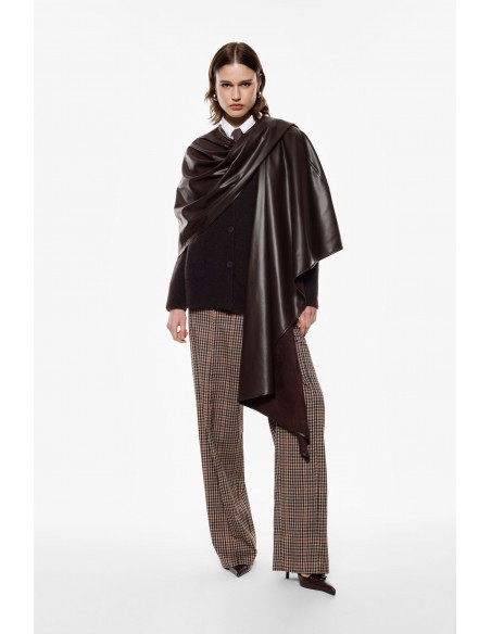 Imperial Femme Cache-epaules en eco cuir Chocolat