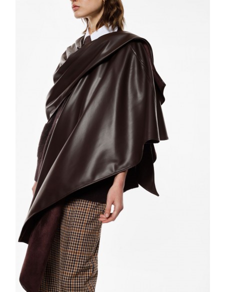 Imperial Femme Cache-epaules en eco cuir Noir