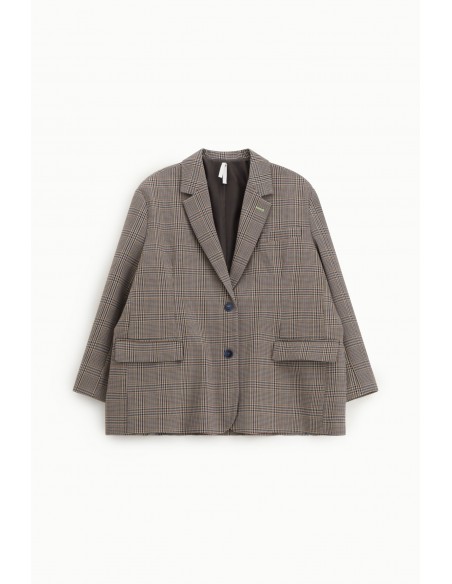 Imperial Femme blazer oversized motif carreaux Imperial Femme blazer oversized motif carreaux