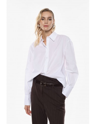 Imperial femme chemisier blanc detail au dos Imperial femme chemisier blanc detail au dos