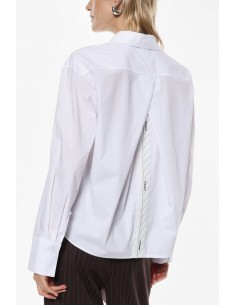 Imperial femme chemisier blanc detail au dos Imperial femme chemisier blanc detail au dos