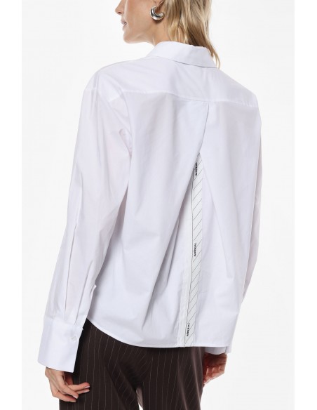 Imperial femme chemisier blanc detail au dos Imperial femme chemisier blanc detail au dos