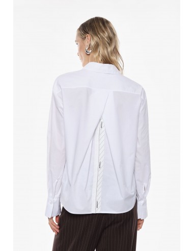 Imperial femme chemisier blanc detail au dos Imperial femme chemisier blanc detail au dos