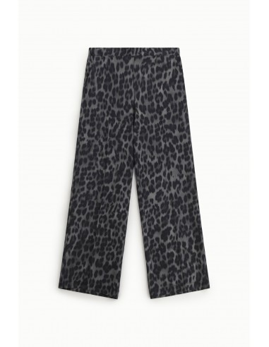 Imperial Femme pantalon Gris fluide forme Palazzo imprimé Leopard Imperial Femme pantalon Gris fluide forme Palazzo imprimé Leopard