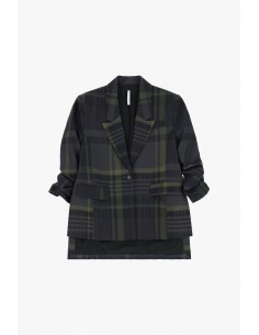 Imperial Femme blazer asymetrique anthracite et kaki Imperial Femme blazer asymetrique anthracite et kaki