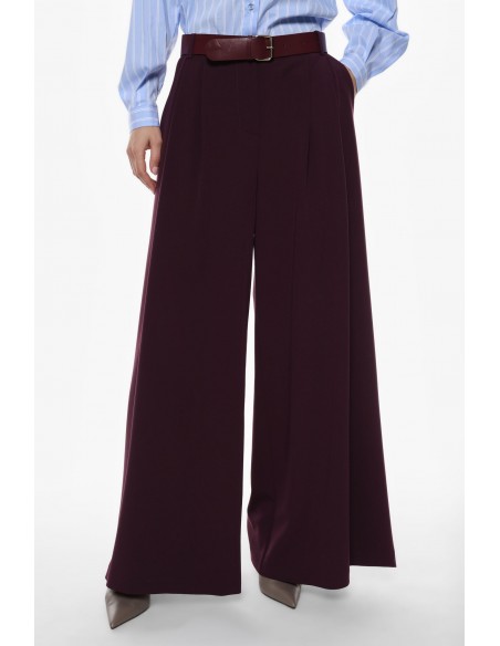 Imperial Femme pantalon Palazzo à pinces et jambe large evasée Imperial Femme pantalon Palazzo à pinces et jambe large evasée