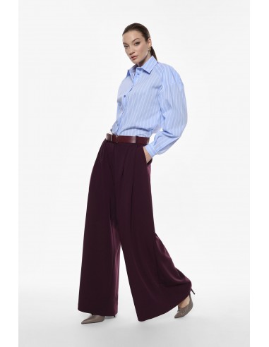 Imperial Femme pantalon Palazzo à pinces et jambe large evasée Imperial Femme pantalon Palazzo à pinces et jambe large evasée